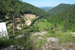 Looking down on Hers Valley