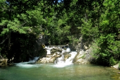Picnic spot beside River Rebenty