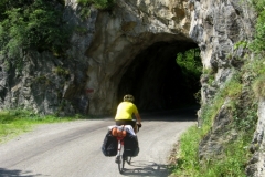 Lew climbing the Col de Jau