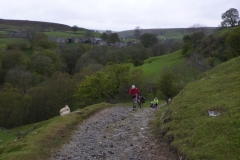 Climbing up from Kisdon Force