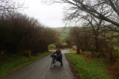 Climbing from Afon Cledwen