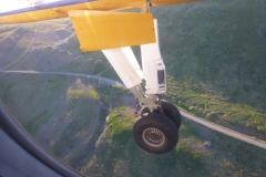Flying below the mountain tops into Isafjordur