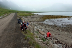 Lunch beside Borgarfjordur