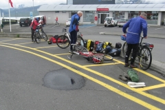 ...and dumped on the forecourt at the bus station