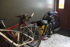Leaving the luggage prior to a bit of sight-seeing