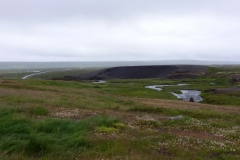 Explosion crater on the way to Godafoss
