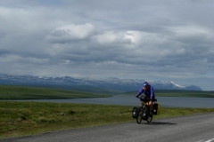 Tony with Vatnajokull in background