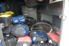 The bus loaded