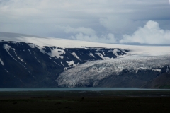 Langjokull calving into Hvítárvatn