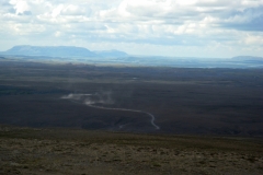 Traffic dust down in the Hvítá valley