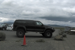 We never saw any wheels this size on the dirt road