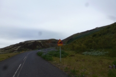 The climb over Upplysingar where we met an Exodus group