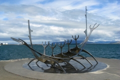 Viking boat often used as an icon for Iceland