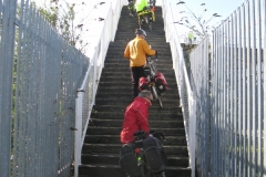 Cycleway meandering beside the Humber