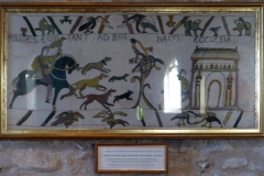 A copy of a piece of the Bayeux Tapestry, Bosham Church