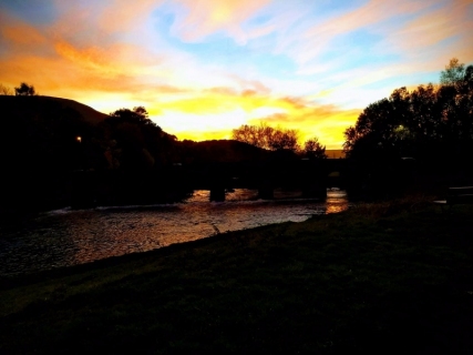 Sunset over Abergavenny