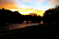 Sunset over Abergavenny