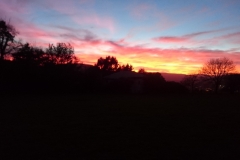 Sunset over Abergavenny