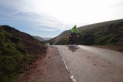 Kevin arriving at the summit