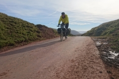 Simon arriving at the summit