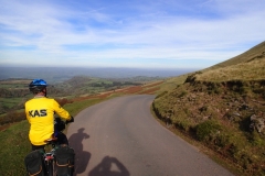 Scarp side of the Black Mountains to Hay on Wye