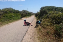 First one up the hill