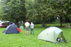 Camping at Hanley Swan